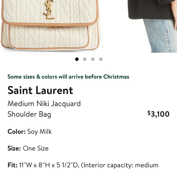 NWT Saint Laurent
Medium Niki Jacquard - Picture 8 of 11